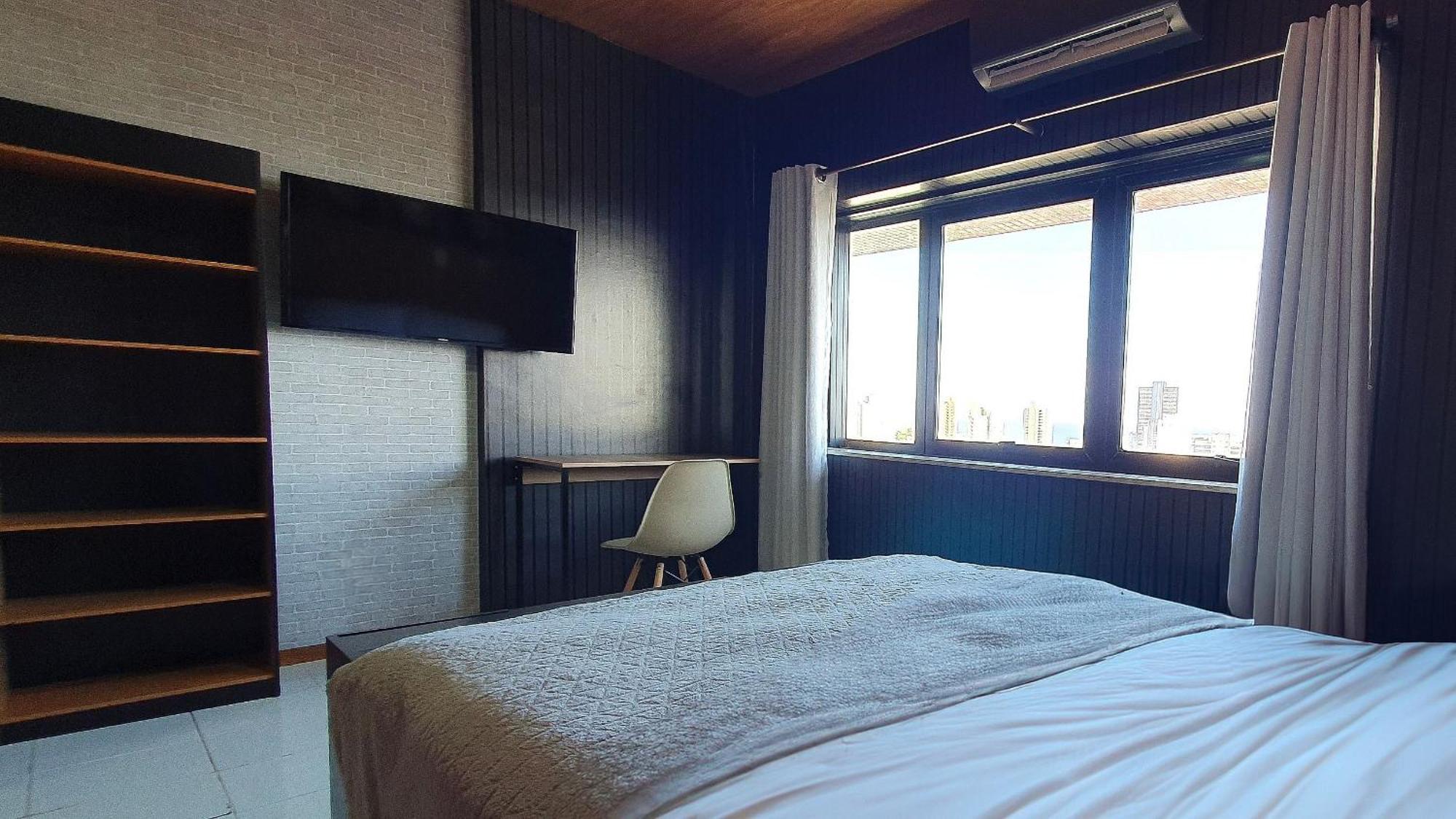 Lindo Studio Vista Mar Na Barra Com Piscina No Rooftop Do Edf, Proximo Ao Porto Da Barra Сальвадор Экстерьер фото